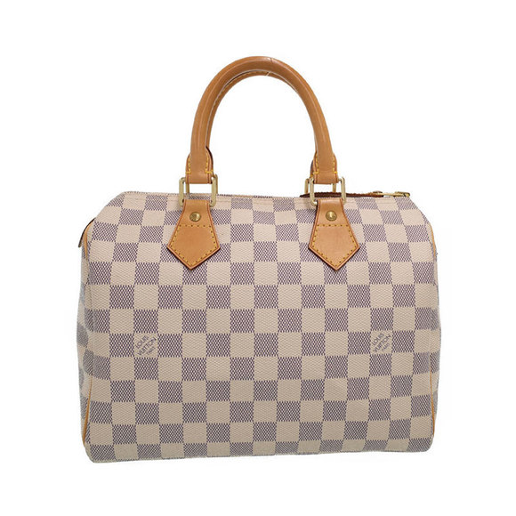 Louis Vuitton White Damier Azur Speedy Handbag - Picture 1 of 8